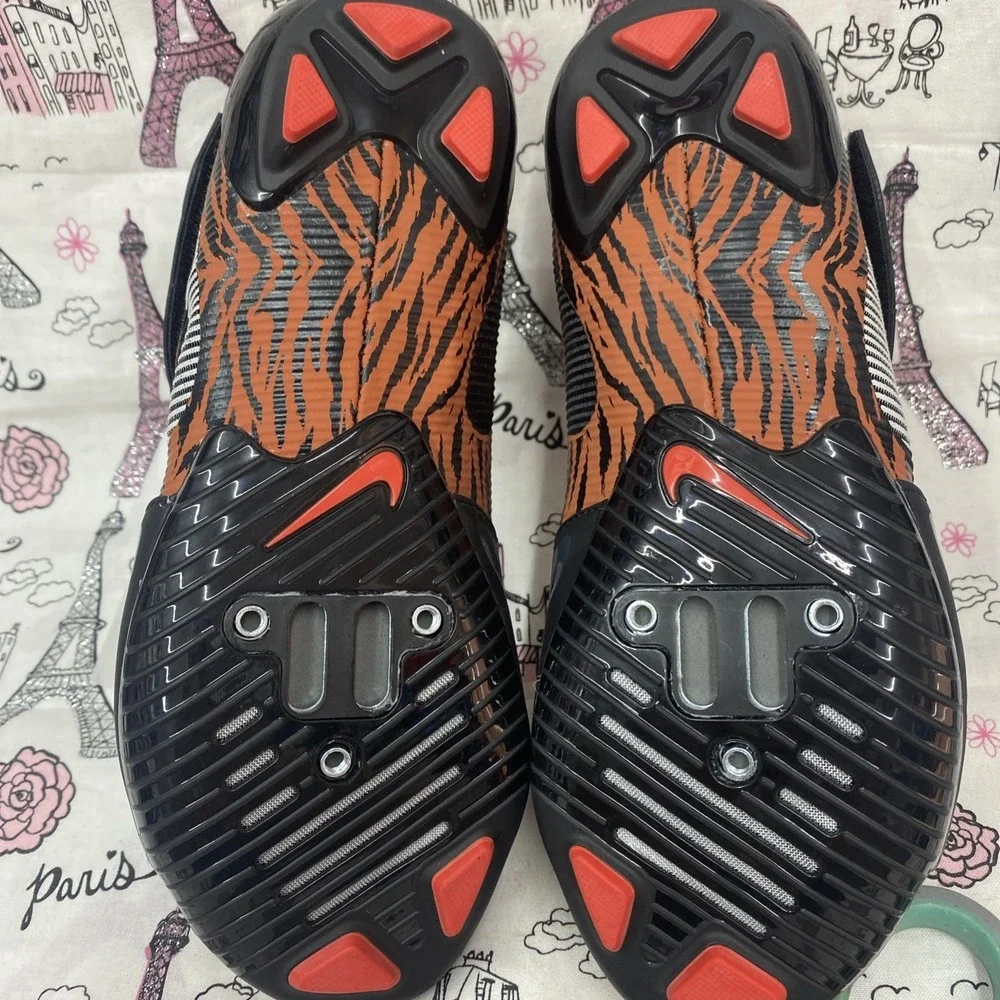 NIKE SUPERREP INDOOR CYCLE Peloton Cycling Shoes Tiger Stripes Black Size 6.5